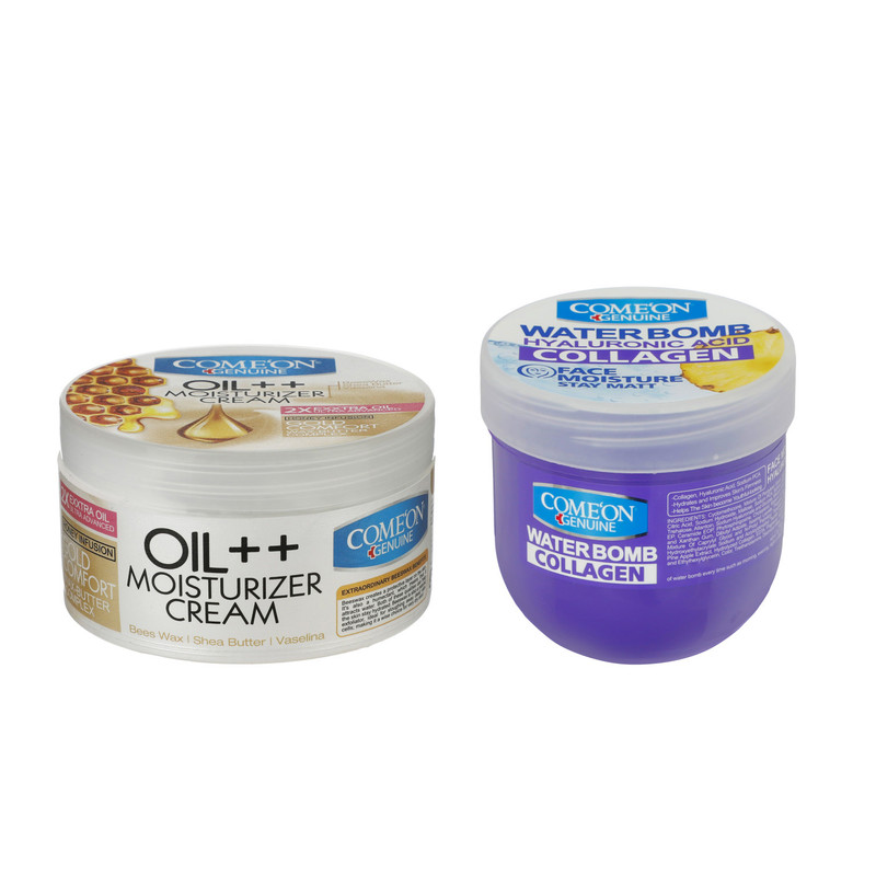 کرم آبرسان کامان سری واتربمب مدل COLLAGEN حجم 200 میلی لیتر به همراه کرم مرطوب کننده کامان مدل Oil حجم 250 میلی ل مدل 1