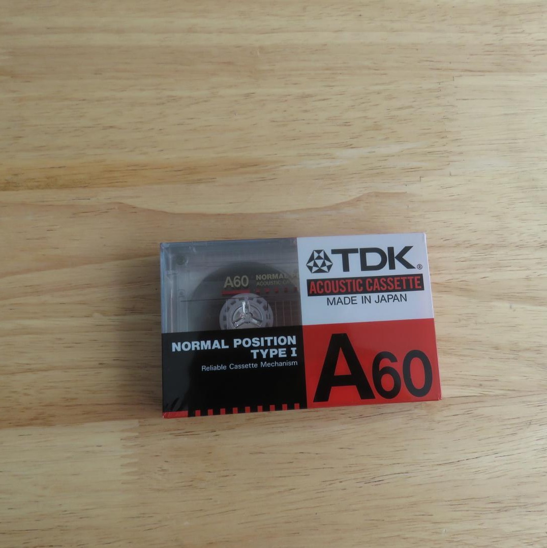 نوار کاست خام تی دی کی TDK A60 Acoustic اصل ژاپن پلمپ و کاملاً نو