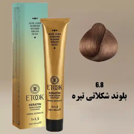 رنگ مو بلوند شکلاتی تیره ایتوک 6.8