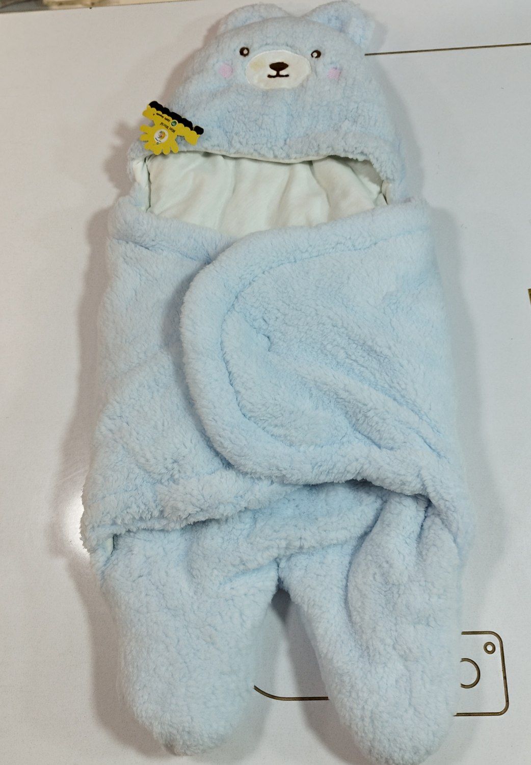 قنداق فرنگی پادار و کلاهدار عروسکی(آبی)