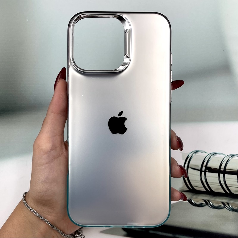 قاب گوشی iPhone 16 Pro Max آیفون اسپرت SO COOL اورجینال Rainbow لوگو برجسته لنز متال نقره ای کد 631914