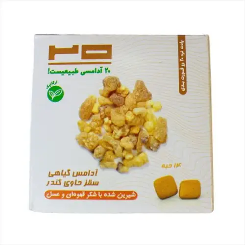 آدامس گیاهی سقز با طعم کندر دیابتی برند20