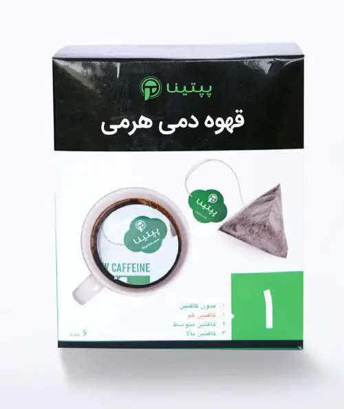 قهوه دمی هرمی (شماره 1) پپتینا بسته 6 عددی