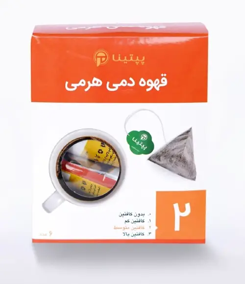 قهوه دمی هرمی (شماره 2) پپتینا بسته 6 عددی