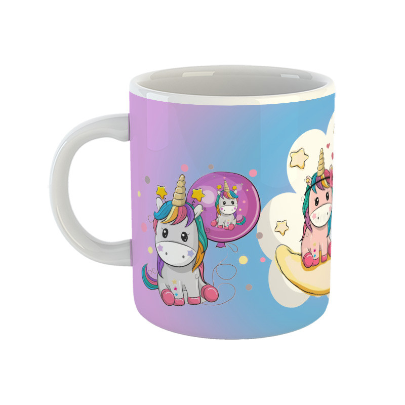 ماگ مدل unicorn طرح اسب تک شاخ