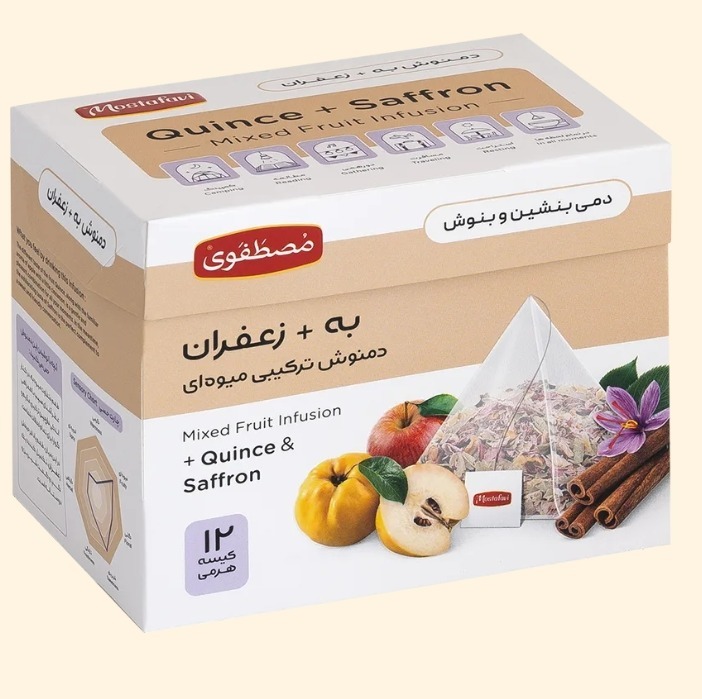 دمنوش به +زعفران،ترکیبی میوه مصطفوی 