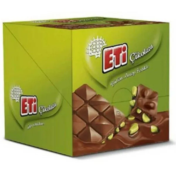 شکلات مغزدار پسته اتی - 60 گرم - بسته 6 عددی
