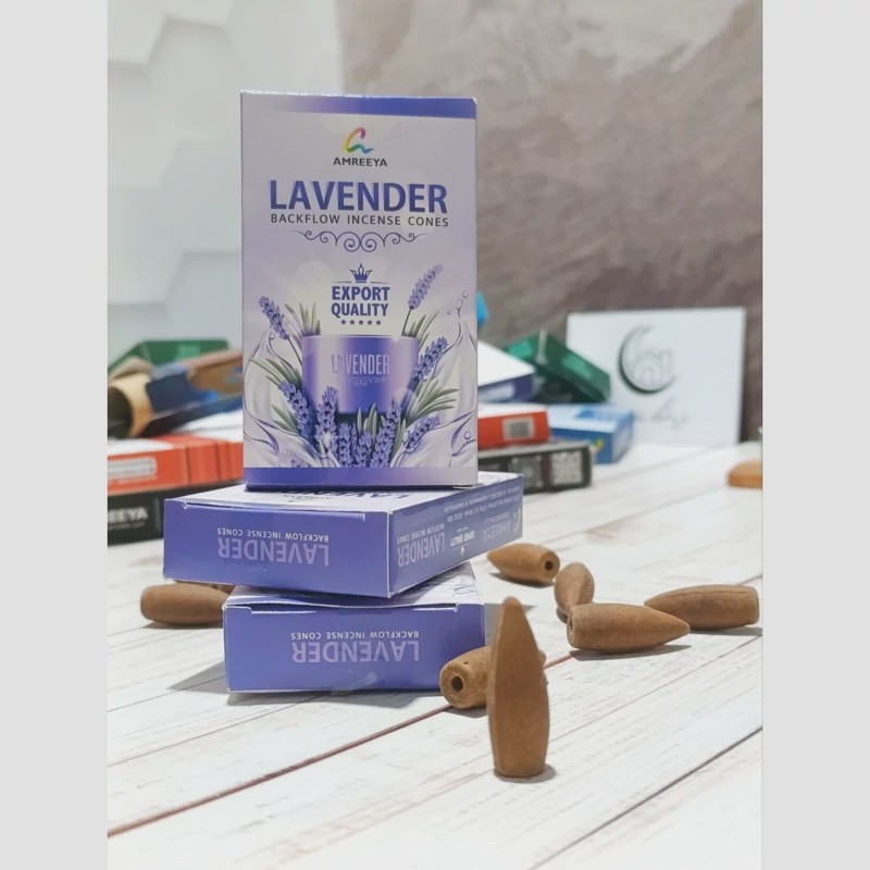 عود آبشاری رایحه اسطوخودوس عود آبشاری لوندر lavender بسته ای . عود استوخودس