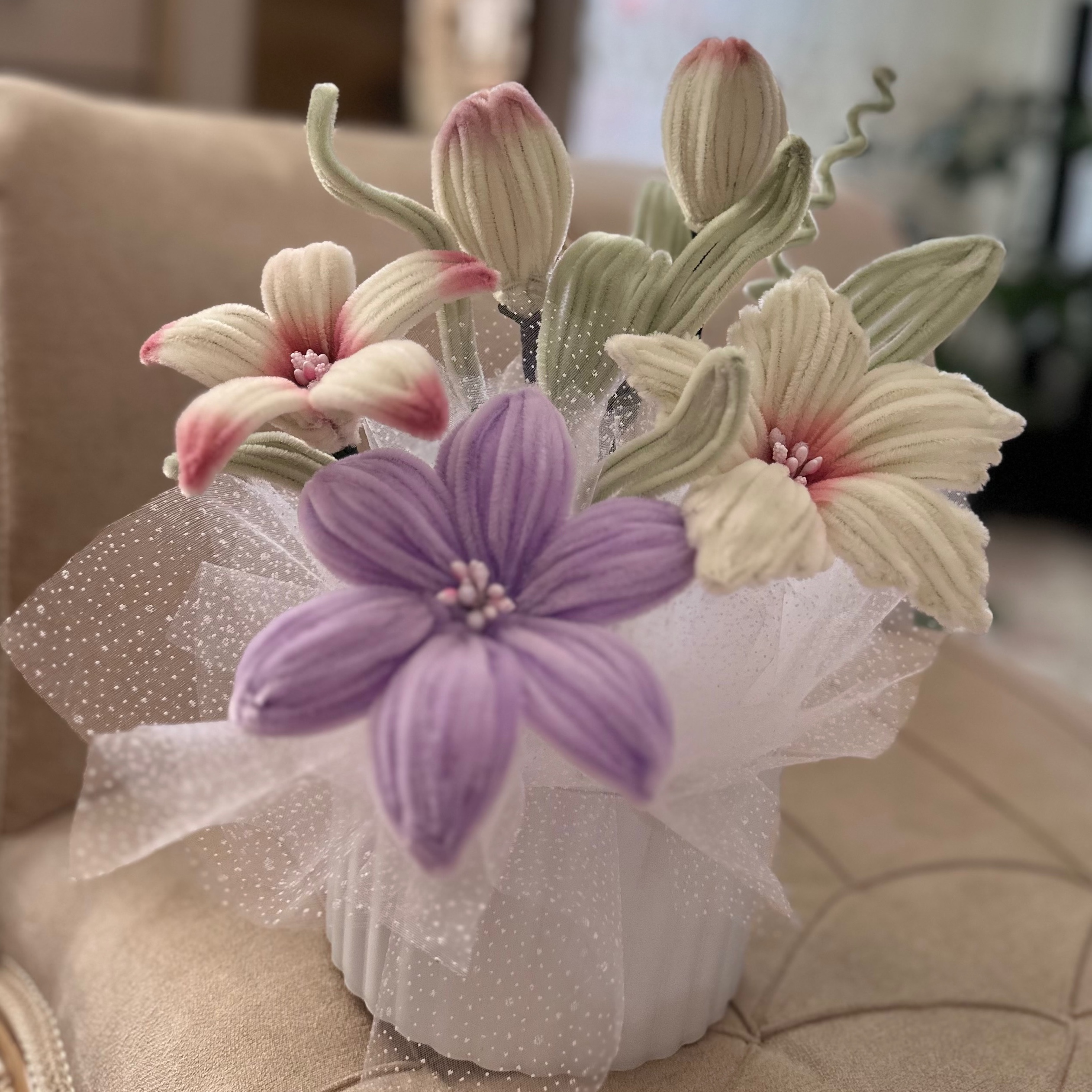 باکس گل پیپ پاکنی دسته گل