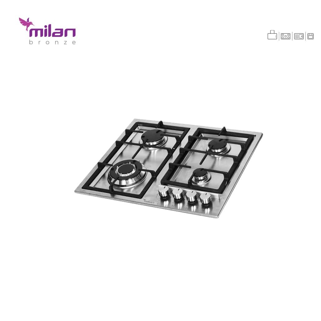 گاز چهار شعله استیل S28 میلان برنز (پس کرایه)