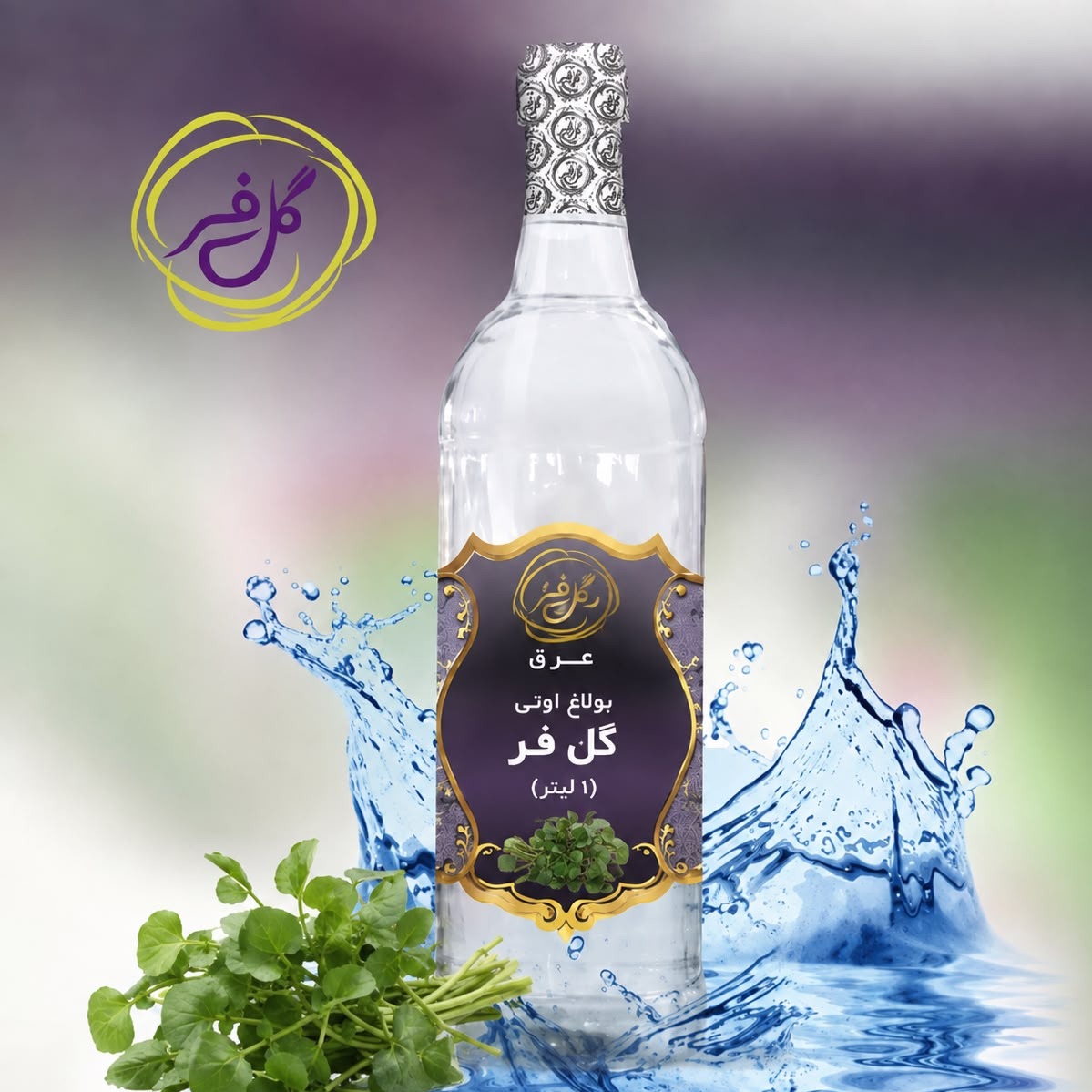 عرق بولاغ اوتی گل فر (1 لیتر) / کاهش قند ،فشارخون /خالص و درجه یک