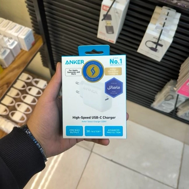 شارژر 20 وات PD انکر ANKER A2347L21 کابل USB-C