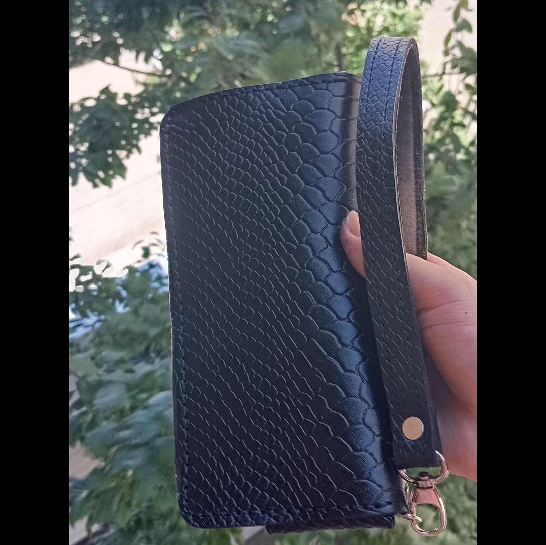 کیف پول چرمی دست دوز مدل کیهان 