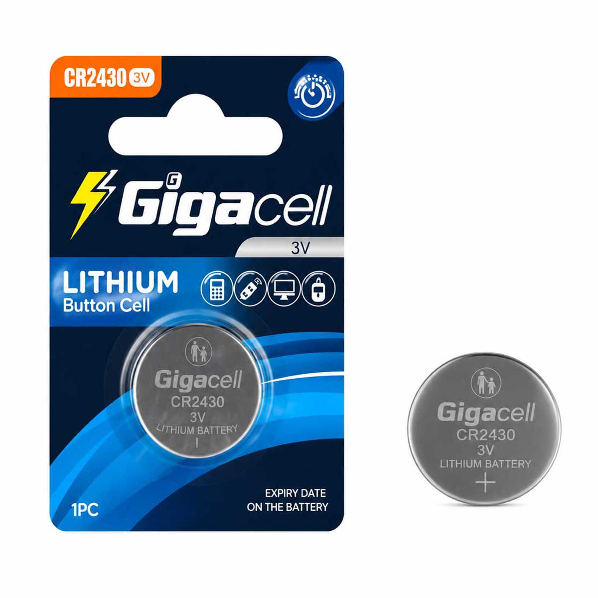 باتری سکه ای گیگاسل Lithium CR2430