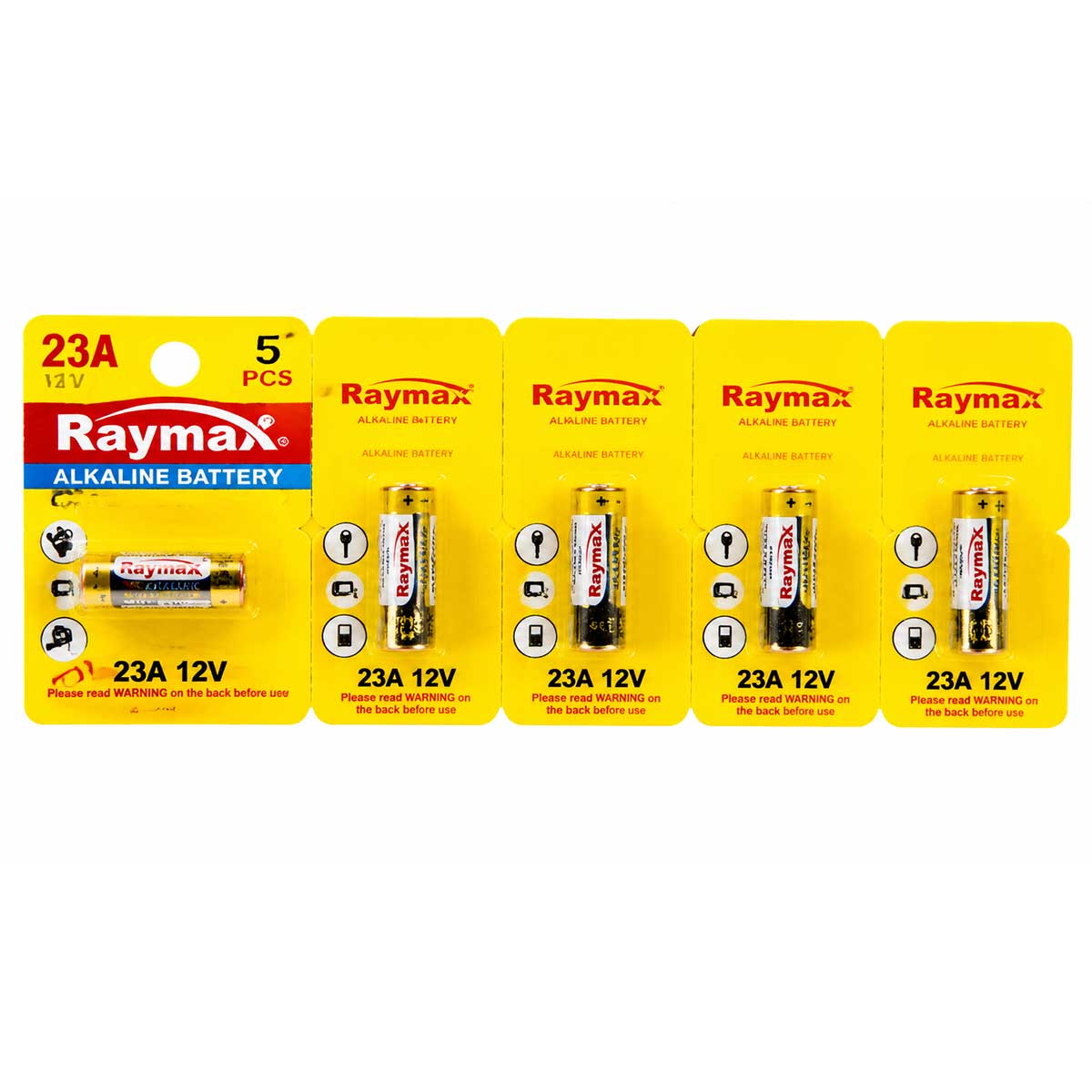 باتری RAYMAX 23A 12V بسته 5 عددی