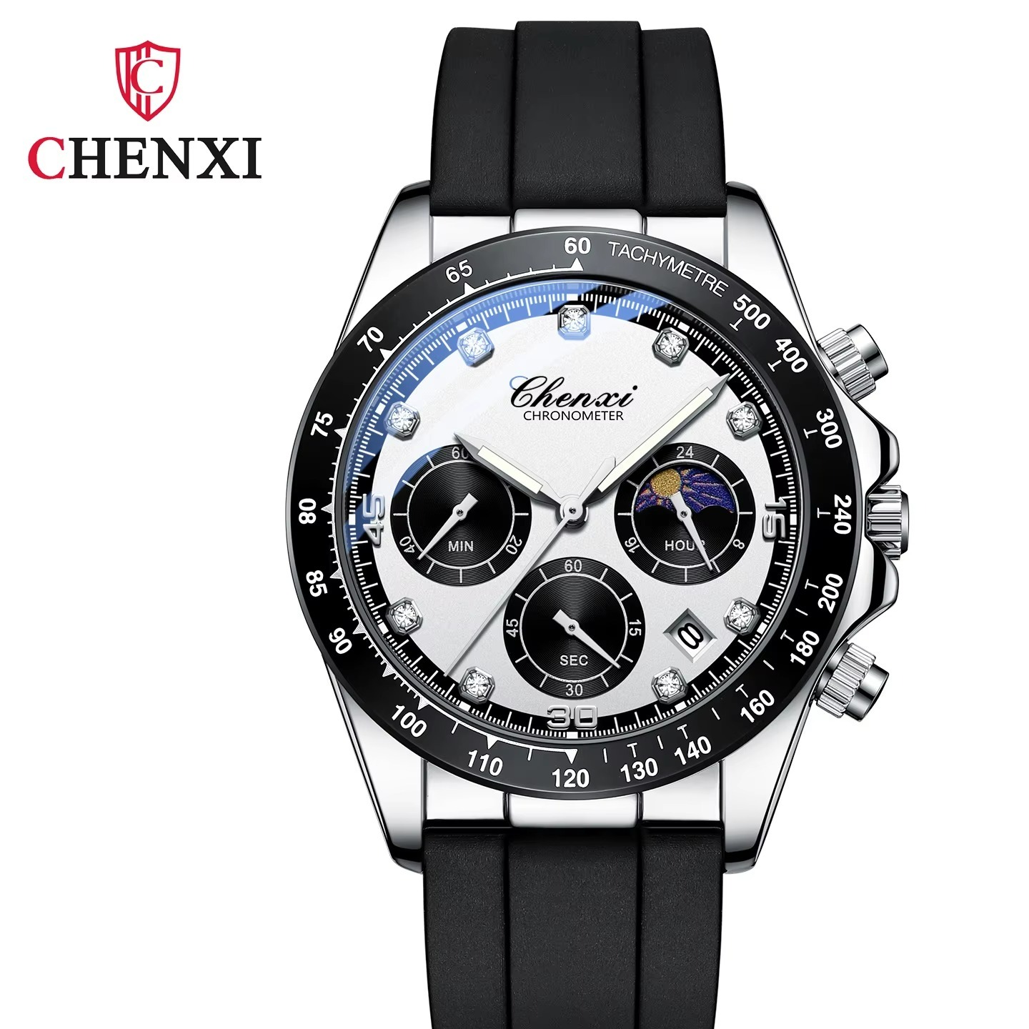 ساعت مچی مردانه چنکسی مدل CHENXI 958 نقره ای 