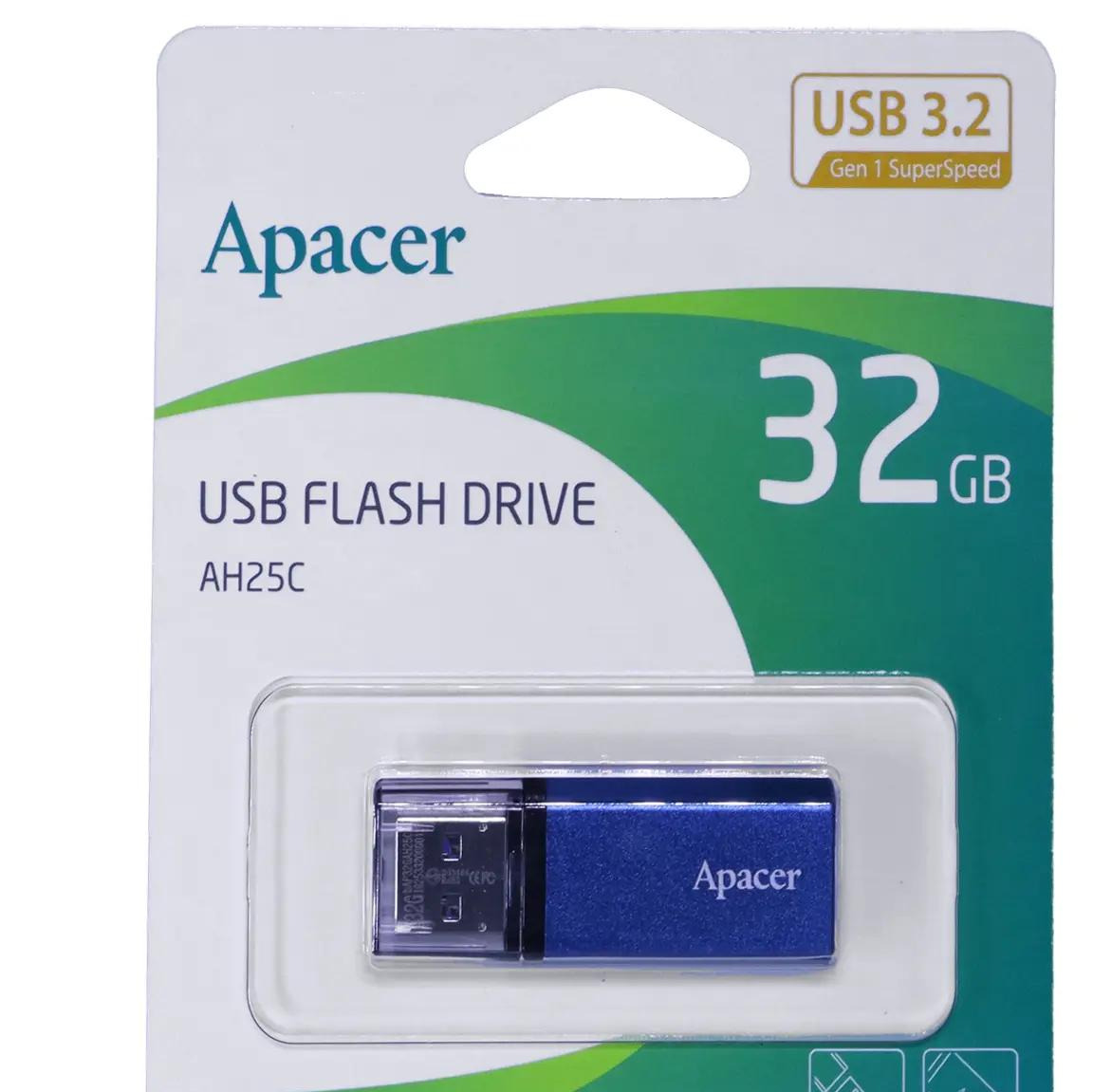 فلش 32GB USB3.2 ApacerAH25C آبی