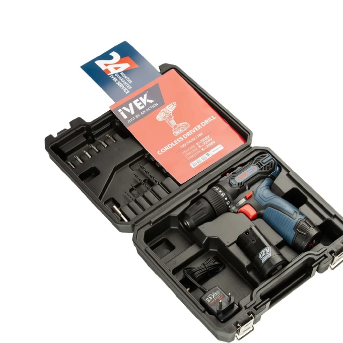 دریل پیچ گوشی شارژی لیتیوم 12 ولت ایوکk7212v