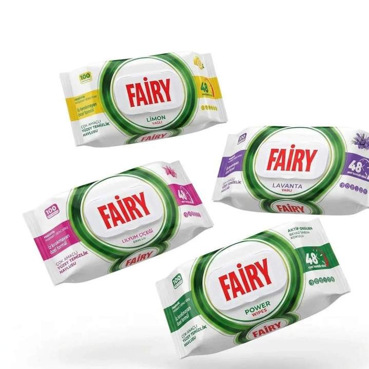 دستمال مرطوب چند منظوره سطوح فیری 1 بسته Fairy