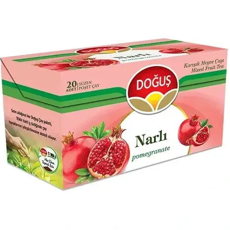 چای میوه ای دوغوش Dou Nar با طعم انار بسته 20 عددی