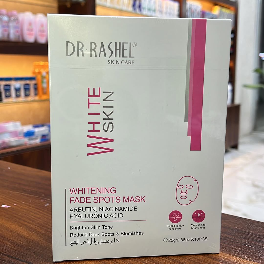 ماسک ورقه ای روشن کننده و محوکننده لک های پوست دکتر راشل (DR. RASHEL White Skin Whitening Fade Spots Mask)