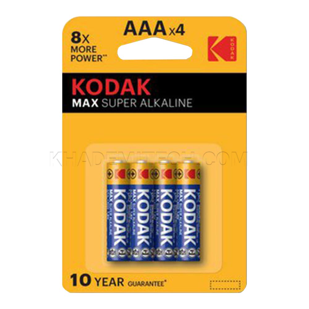 باتری آلکالاین نیم قلم کداک مدل KODAK MAX ALKALINE بسته 4 عددی