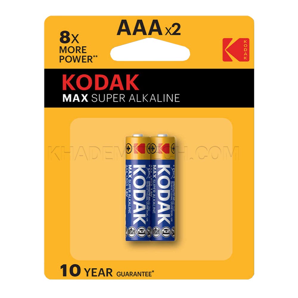 باتری آلکالاین نیم قلم کداک مدل KODAK MAX بسته 2 عددی