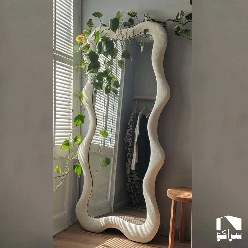 آینه قدی دفرمه طرح تدی