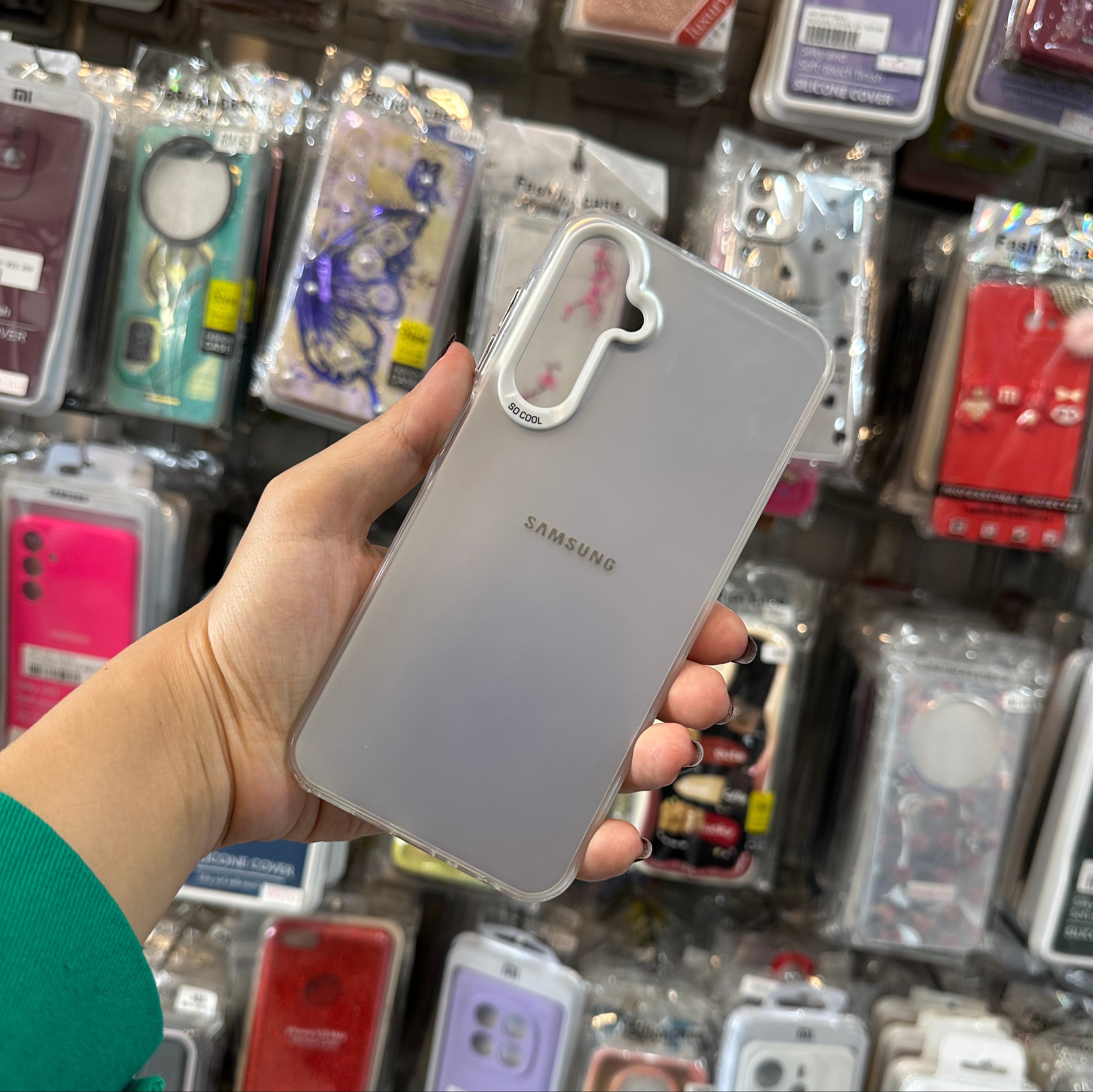 گارد A25 سامسونگ مدل سوکول ساده رنگ سفید