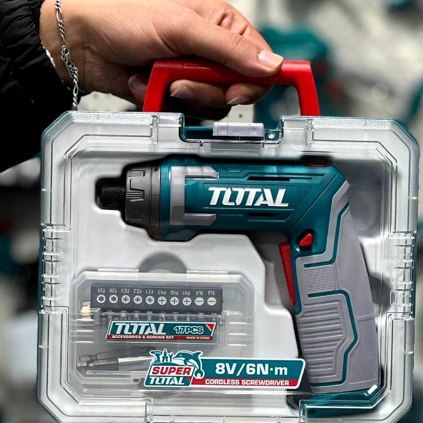 پیچ گوشتی شارژی 8 ولت توتال مدل TSDLI08025