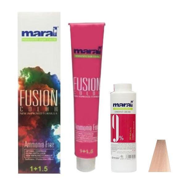 کیت رنگ مو مارال مدل Fusion شماره 9.591 حجم 100 میلی لیتر رنگ رز گلد