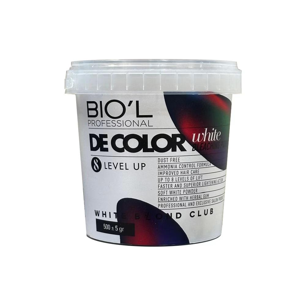 پودر دکلره بیول مدل W-B-C وزن&amp;nbsp;500 گرم رنگ سفید
