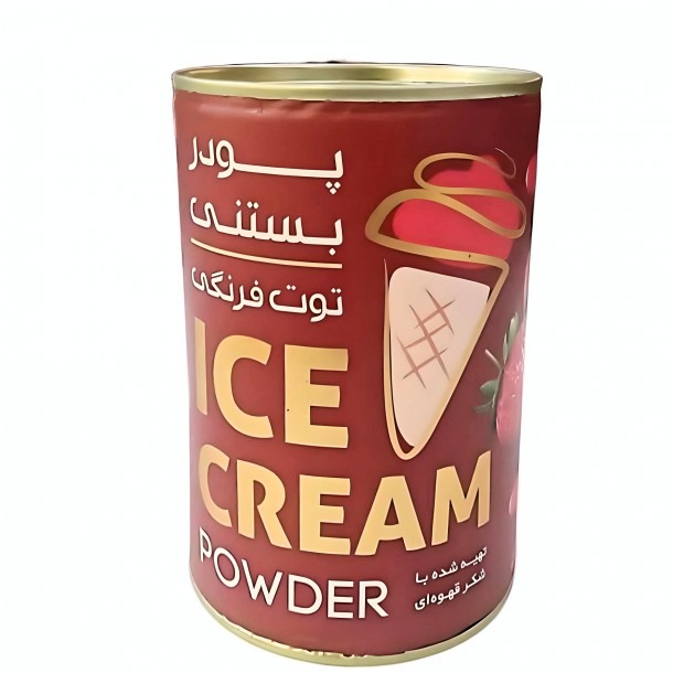 پودر بستنی توت فرنگی ماهان (400 گرم) 