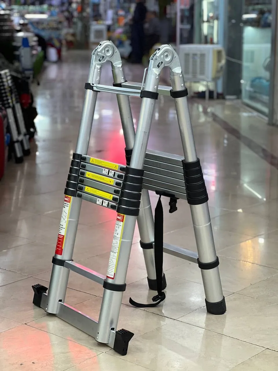 نردبان تلسکوپی دو طرفه 2.8 متر