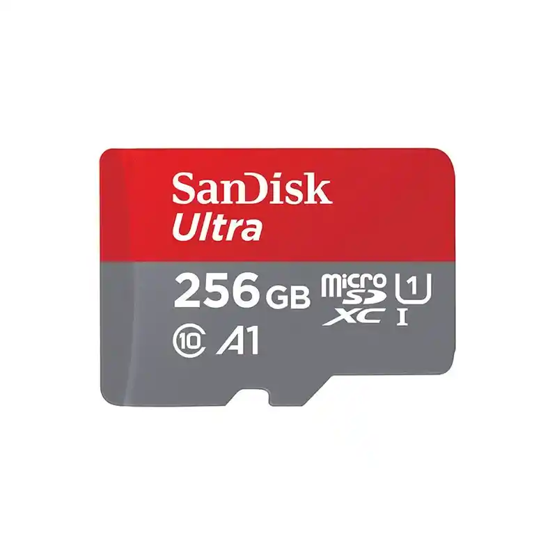 کارت حافظه 256 گیگابایت microSDXC سن دیسک مدل SDSQUAC Ultra A1 کلاس 10 استاندارد UHS-I سرعت 150MBps