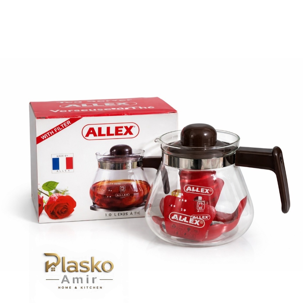 قوری پیرکس الکس مدل ایواکی فرانسه بزرگ گنجایش 1000ml