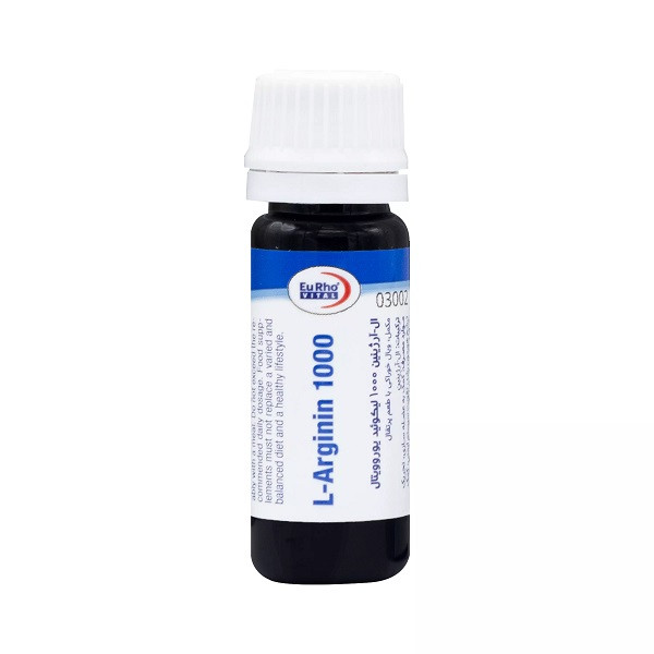 ویال خوراکی ال آرژنین 1000 میلی گرم یوروویتال بسته 6 عددی