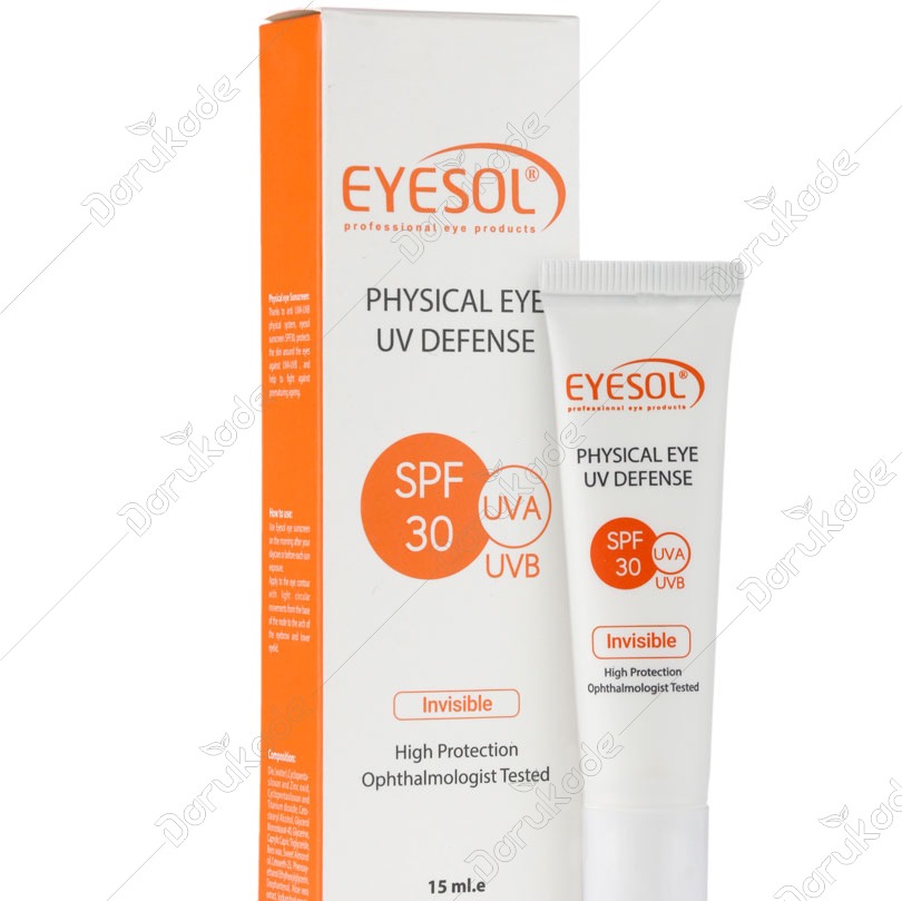 ضد افتاب دور چشم spf30بی رنگ ایسول