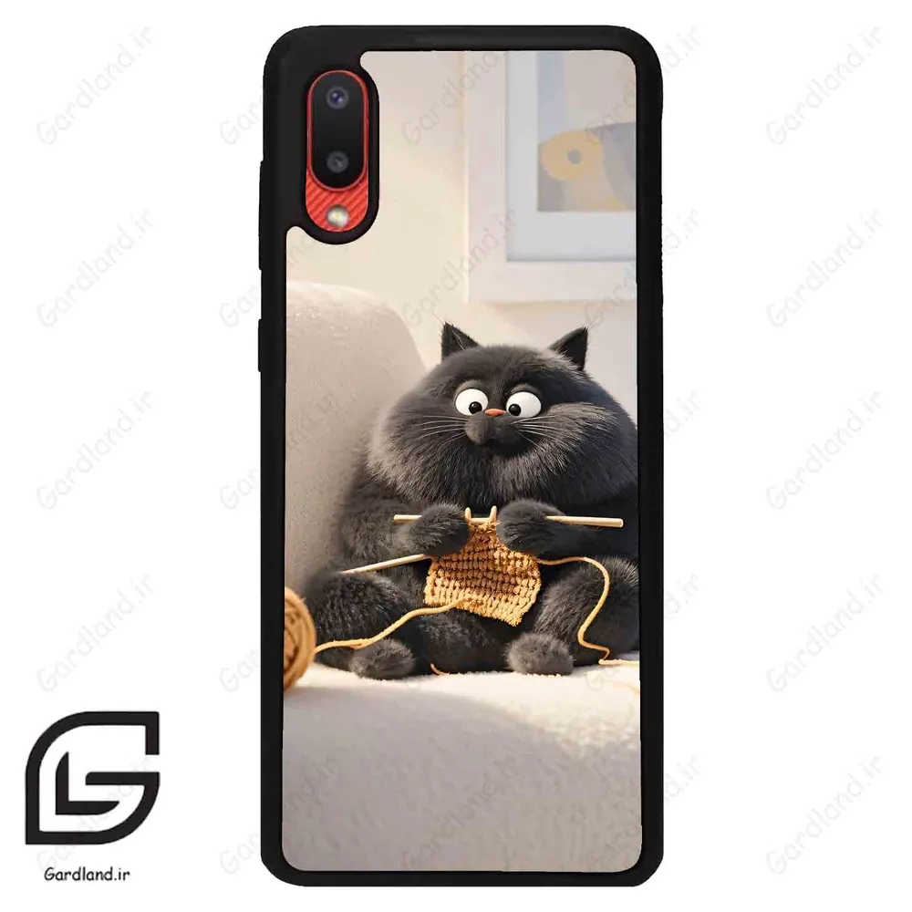 قاب گوشی سامسونگ ای 02 (Galaxy A02 ) طرح گربه کد 2639 گادرلند نئو