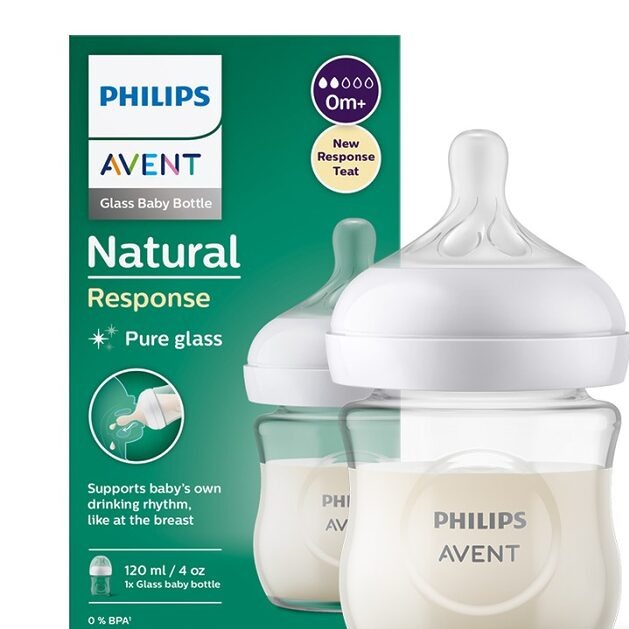 شیشه شیر نچرال پیرکس 120 میلی لیتر فیلیپس اونت philips avent