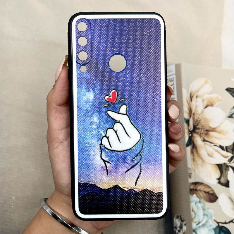قاب گوشی Huawei Y6P هوآوی Fancy Art دور سیلیکونی Slim طرح فانتزی محافظ لنز دار کد 405428