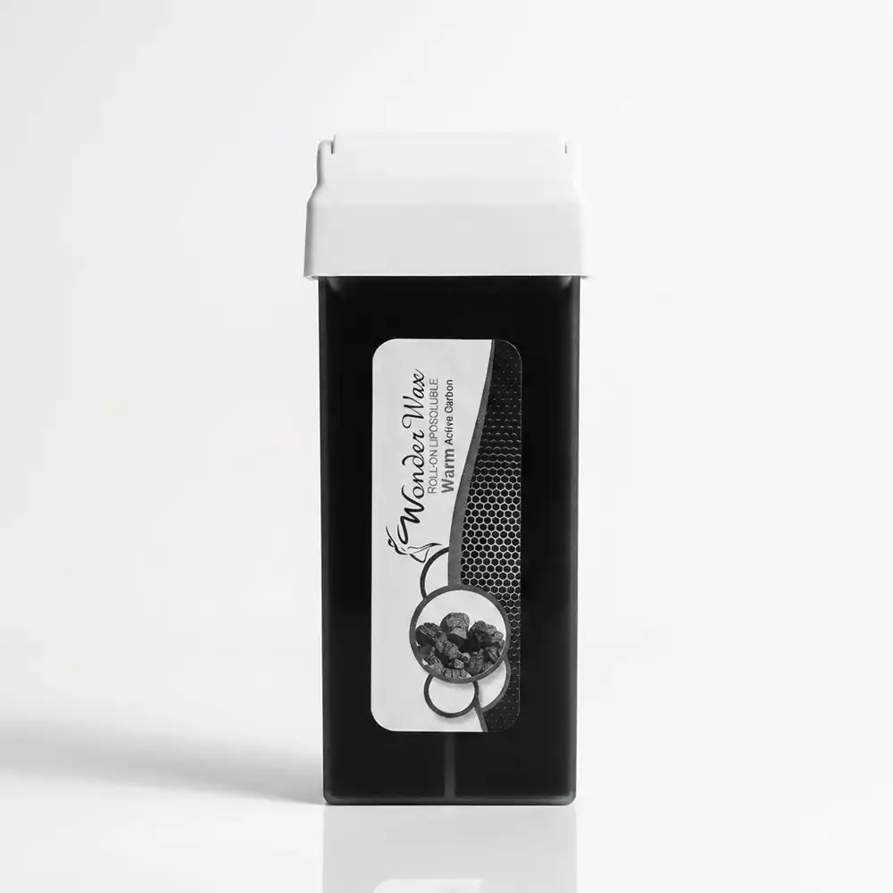 موم خشابی اپیلاسیون گرم واندر وکس (Wonder Wax) مدل کربن فعال (زغال) وزن 100 گرم
