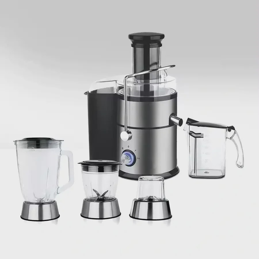 آبمیوه گیری چهار کاره یونیک مدل MY-750 استیل