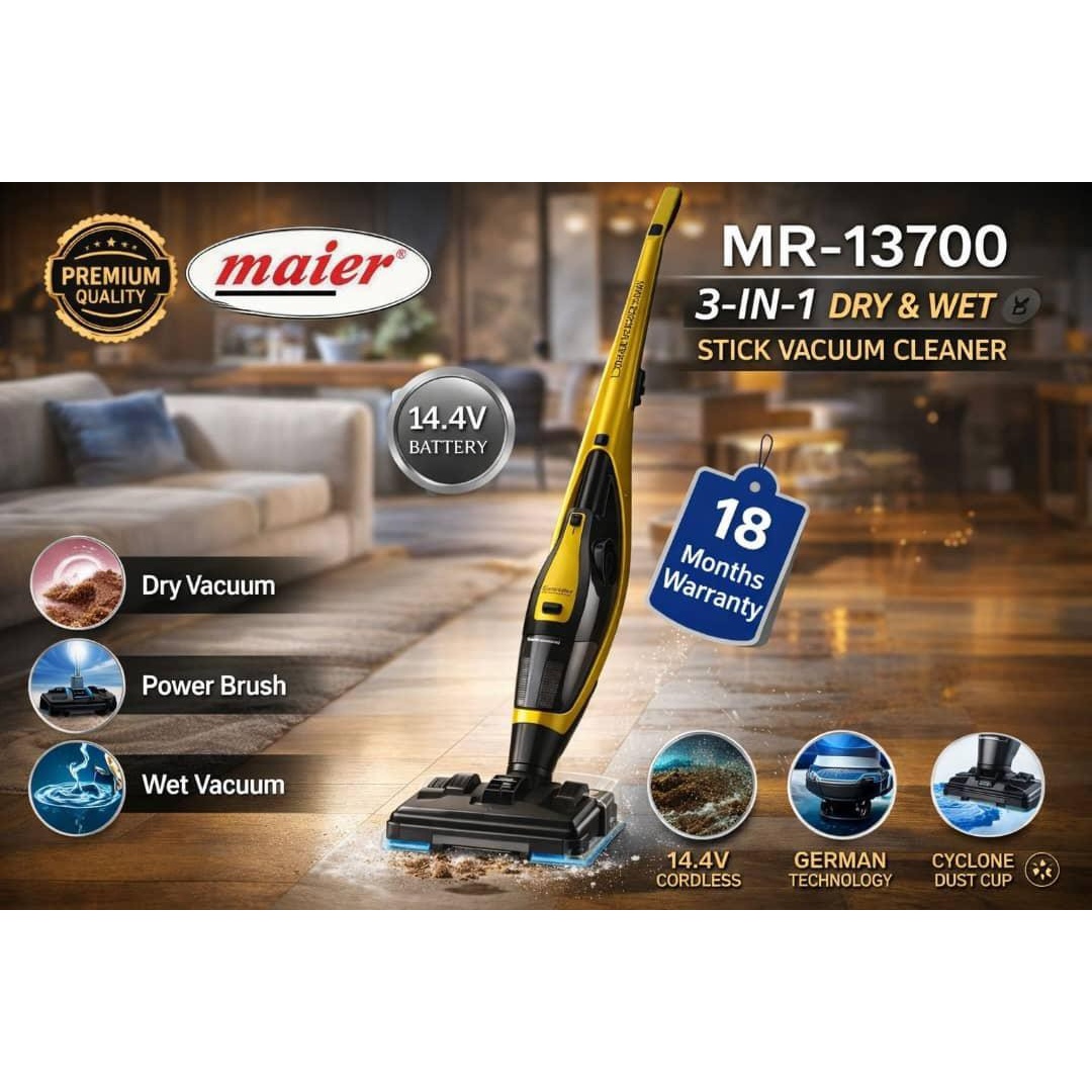 جارو شارژی 3 کاره مایر مدل MR-13700