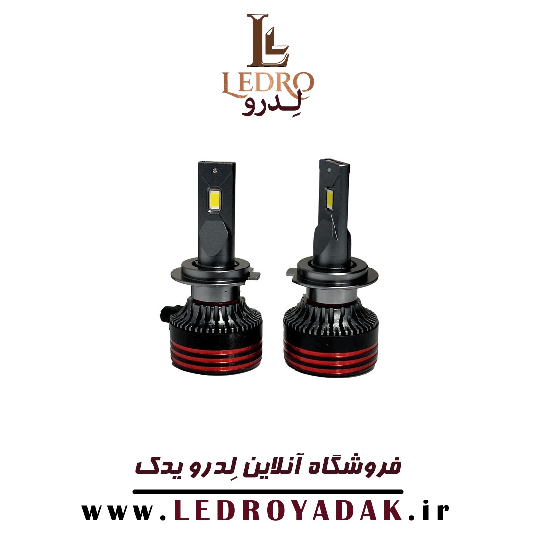 هدلایت پژو 206 توان 65 وات مدل M8 Pro چراغ فابریکی پایه H4 رنگ نچرال