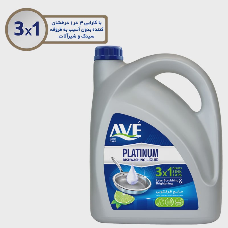 مایع ظرفشویی اوه مدل Platinium Lemon وزن 3750 گرم