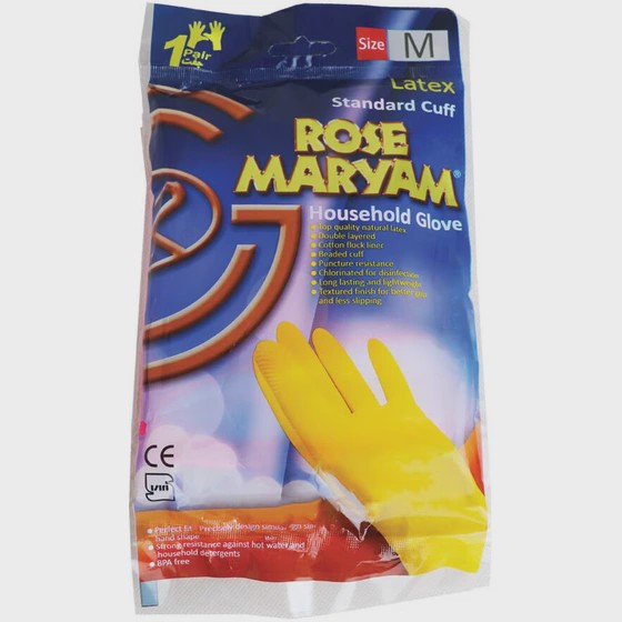 دستکش ساق کوتاه سایز M (متوسط) رز مریم