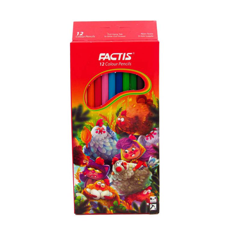 مداد رنگی فکتیس 12 رنگ