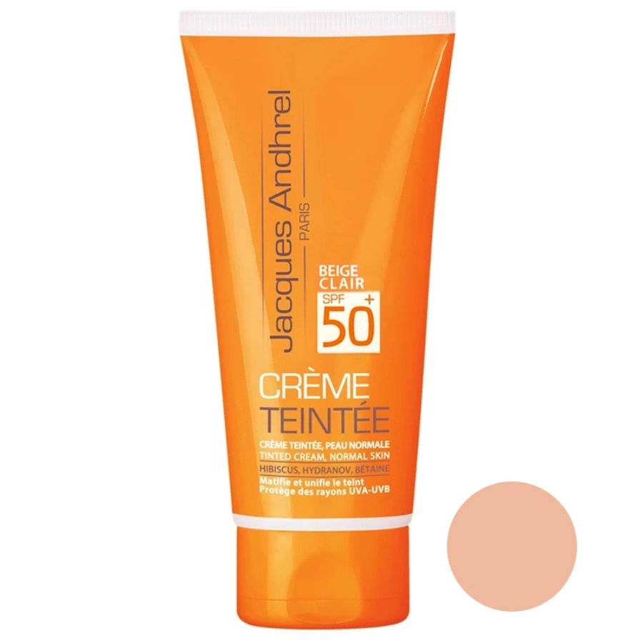 کرم ضد آفتاب پوست خشک و معمولی ژاک آندرل پاریس SPF50 بژ روشن 50 میلی لیتر Jacques Andhrel Sunscreen Cream SPF50 F مدل 1