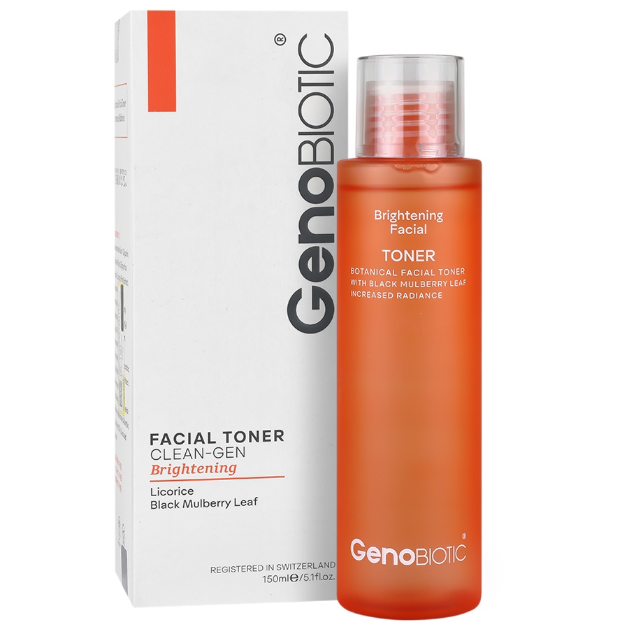 تونر روشن کننده صورت ژنوبایوتیکClean Gen Brightening Facial Toner